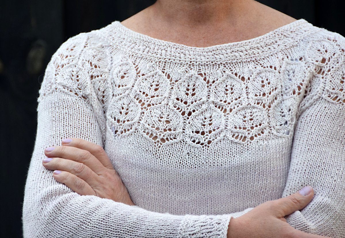 Detailansicht Rundpasse Pullover Daria