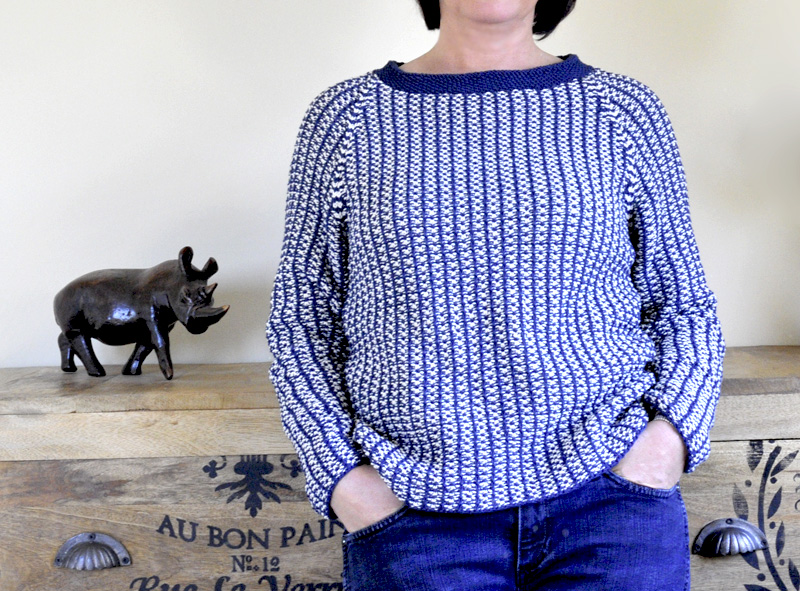 Detailansicht Vorderteil Pullover Josephine