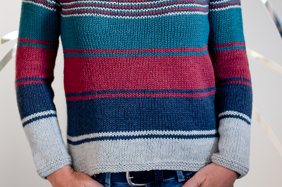 Detailansicht Streifenmuster Pullover Josie