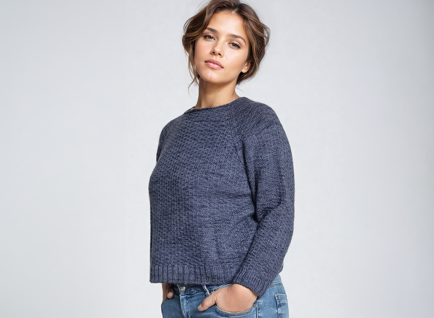 Seitenansicht Pullover Merle
