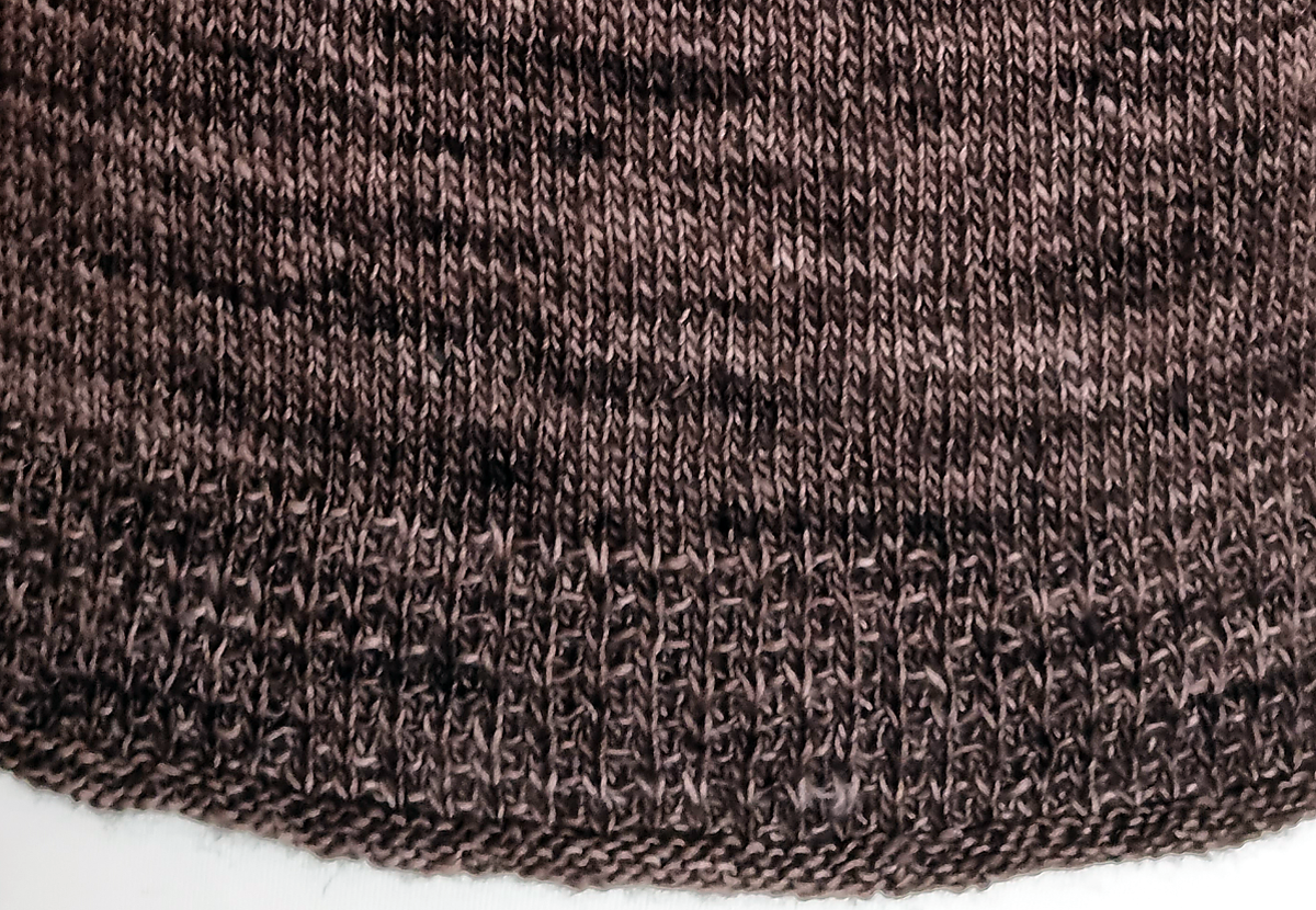 Detailansicht Bundmuster Pullover Shirley