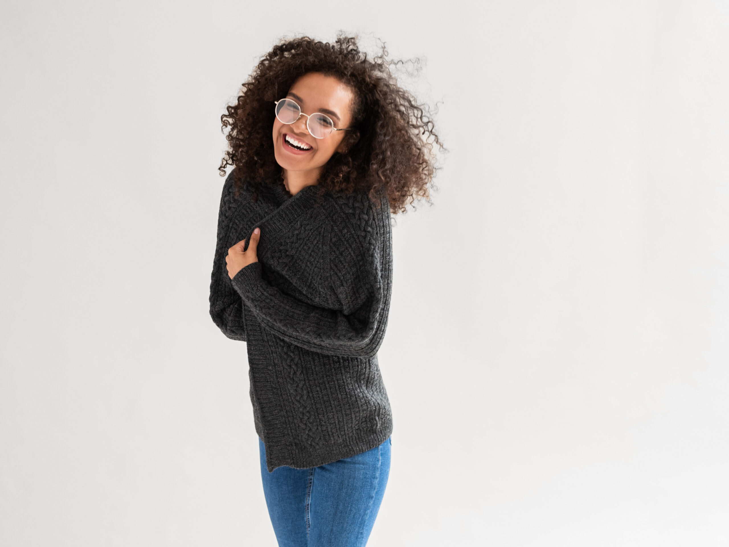 Vorderteil und Ärmel Strickjacke Stina