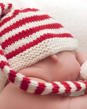 Babyset Bijou Rückansicht der Zipfelmütze aus dem Babyset Bijou