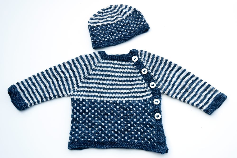 Gesamtansicht Babyset Lotta blau