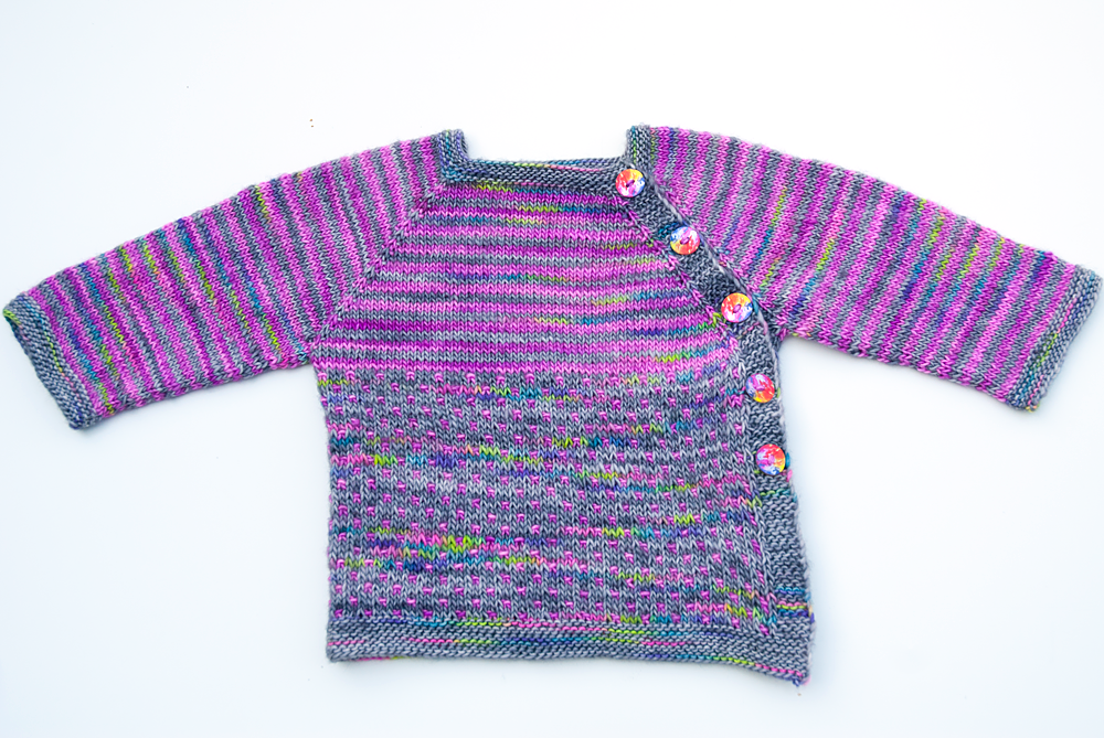 Vorderansicht Babyjacke Lotta