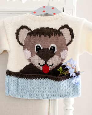 Vorderansicht Babypullover Manni Taddles