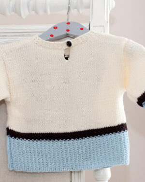Rückansicht Babypullover Manni Taddles
