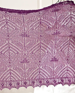 Komplettansicht der Lacemuster im Lacetuch Muscari