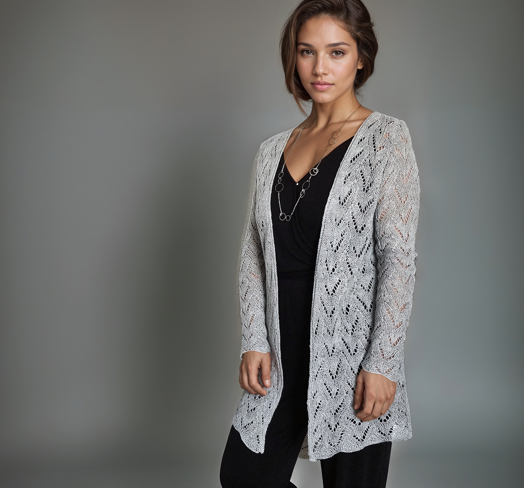 Vorderansicht Strickjacke Naomi
