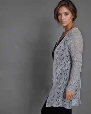 Seitenansicht Strickjacke Naomi