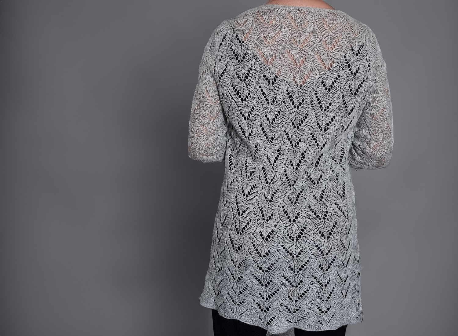 Rückansicht Strickjacke Naomi