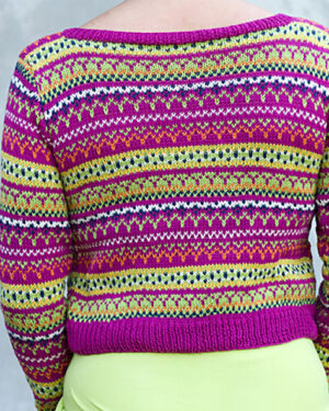 Rückansicht Strickjacke Elise