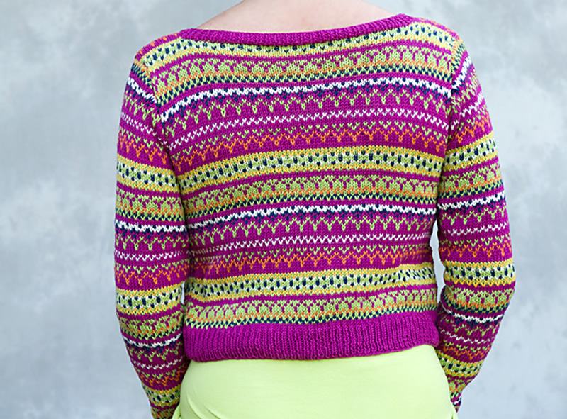 Rückansicht Strickjacke Elise