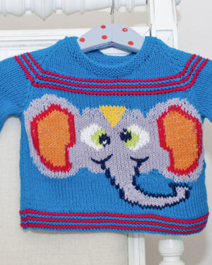 Vorderansicht Babypullover Theo Taddles