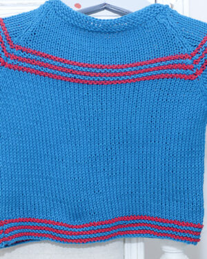 Rückansicht Babypullover Theo Taddles