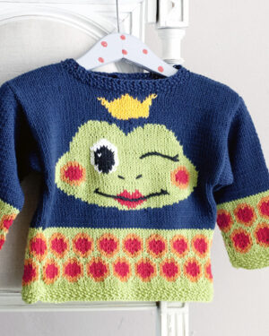 Babypullover Willy Taddles Vorderansicht Babypullover Willy Taddles