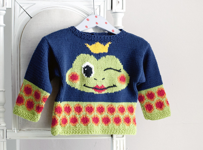 Vorderansicht Babypullover Willy Taddles