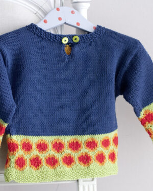 Rückansicht Babypullover Willy Taddles